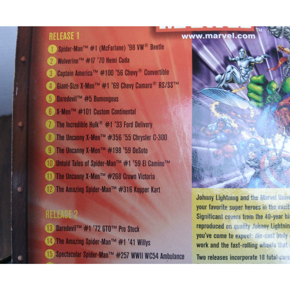 Johnny Lightning Marvel X-Men #8 '55 Chrysler C-300 (2002 Playing Mantis) - Picture 4 of 4